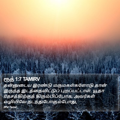 ரூத் 1:7 TAMIRV Bible Verse Image