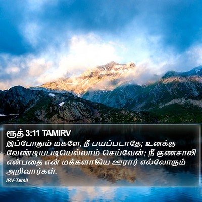 ரூத் 3:11 TAMIRV Bible Verse Image