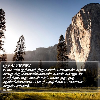 ரூத் 4:13 TAMIRV Bible Verse Image