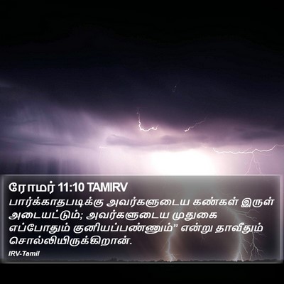 ரோமர் 11:10 TAMIRV Bible Verse Image