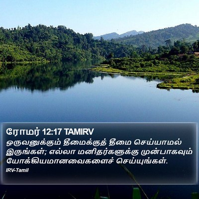 ரோமர் 12:17 TAMIRV Bible Verse Image