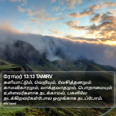 ரோமர் 13:13 TAMIRV Bible Verse Image
