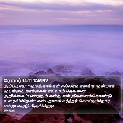 ரோமர் 14:11 TAMIRV Bible Verse Image