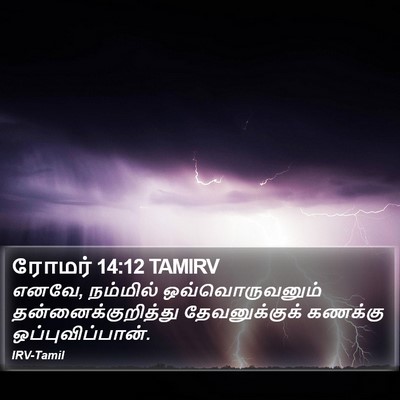ரோமர் 14:12 TAMIRV Bible Verse Image