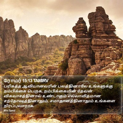 ரோமர் 15:13 TAMIRV Bible Verse Image