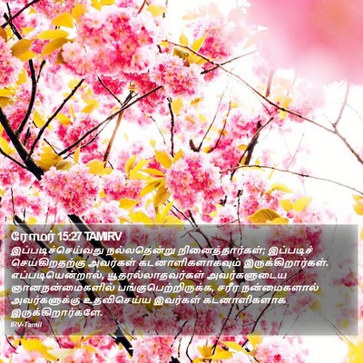 ரோமர் 15:27 TAMIRV Bible Verse Image