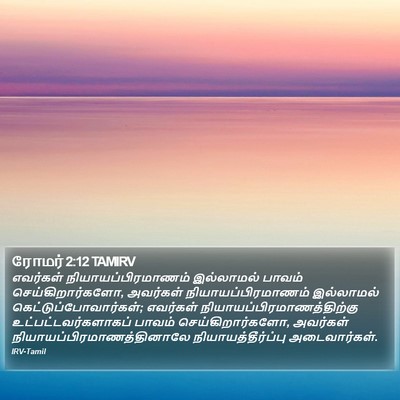 ரோமர் 2:12 TAMIRV Bible Verse Image