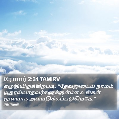 ரோமர் 2:24 TAMIRV Bible Verse Image