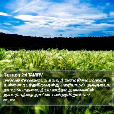 ரோமர் 2:4 TAMIRV Bible Verse Image