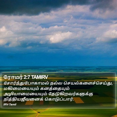 ரோமர் 2:7 TAMIRV Bible Verse Image