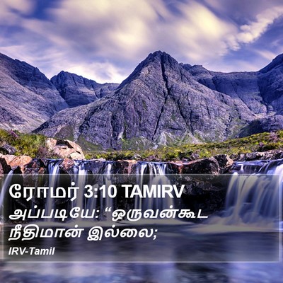 ரோமர் 3:10 TAMIRV Bible Verse Image