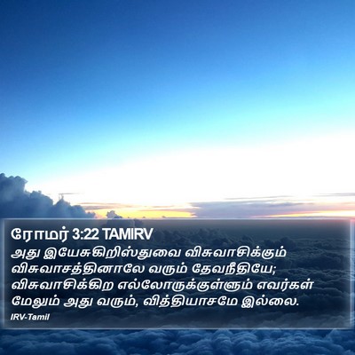 ரோமர் 3:22 TAMIRV Bible Verse Image