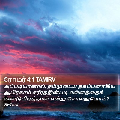 ரோமர் 4:1 TAMIRV Bible Verse Image