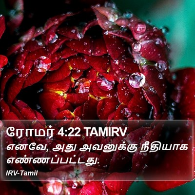 ரோமர் 4:22 TAMIRV Bible Verse Image