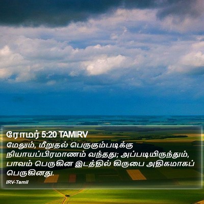 ரோமர் 5:20 TAMIRV Bible Verse Image