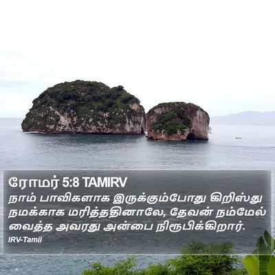 ரோமர் 5:8 TAMIRV Bible Verse Image