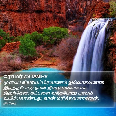 ரோமர் 7:9 TAMIRV Bible Verse Image