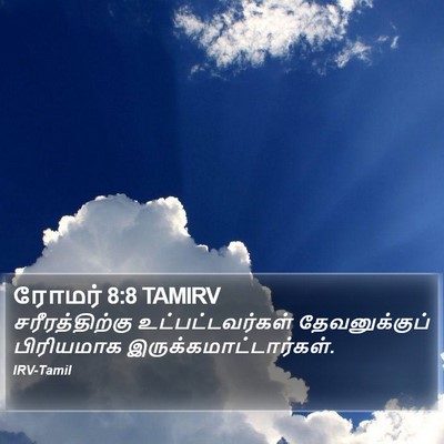 ரோமர் 8:8 TAMIRV Bible Verse Image