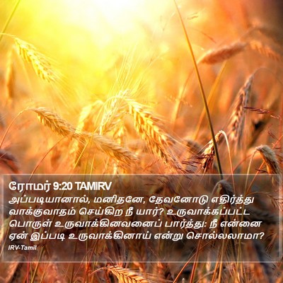 ரோமர் 9:20 TAMIRV Bible Verse Image