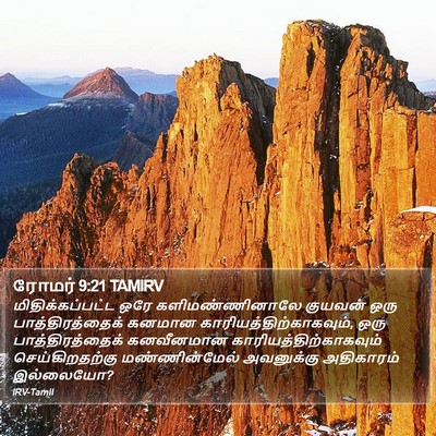 ரோமர் 9:21 TAMIRV Bible Verse Image