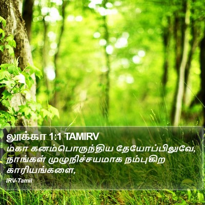 லூக்கா 1:1 TAMIRV Bible Verse Image