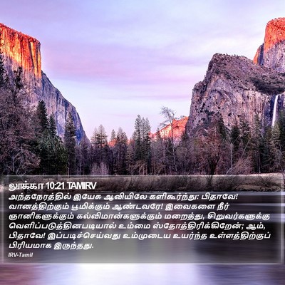 லூக்கா 10:21 TAMIRV Bible Verse Image