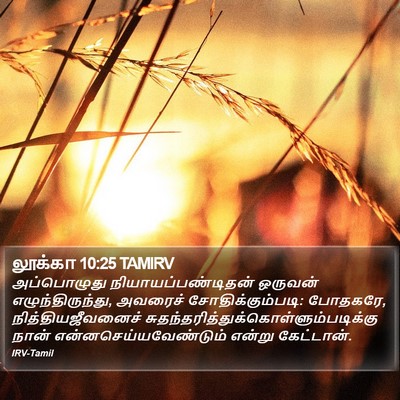 லூக்கா 10:25 TAMIRV Bible Verse Image