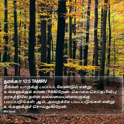 லூக்கா 12:5 TAMIRV Bible Verse Image