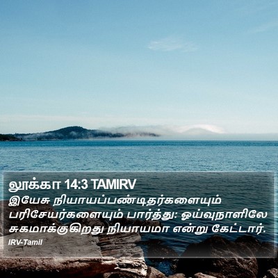 லூக்கா 14:3 TAMIRV Bible Verse Image