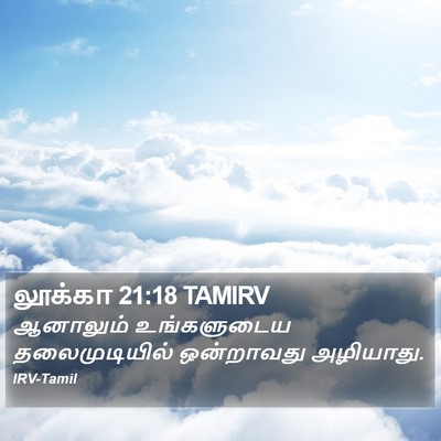 லூக்கா 21:18 TAMIRV Bible Verse Image