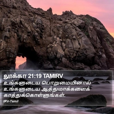 லூக்கா 21:19 TAMIRV Bible Verse Image