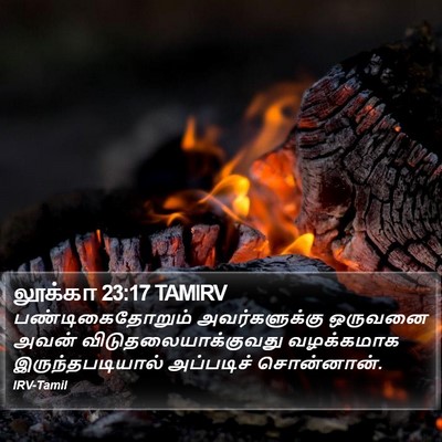 லூக்கா 23:17 TAMIRV Bible Verse Image