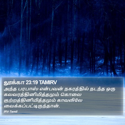லூக்கா 23:19 TAMIRV Bible Verse Image