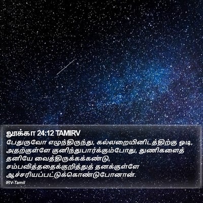 லூக்கா 24:12 TAMIRV Bible Verse Image