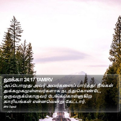 லூக்கா 24:17 TAMIRV Bible Verse Image