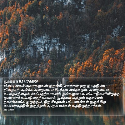 லூக்கா 6:17 TAMIRV Bible Verse Image