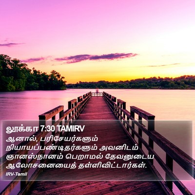லூக்கா 7:30 TAMIRV Bible Verse Image
