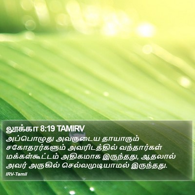 லூக்கா 8:19 TAMIRV Bible Verse Image