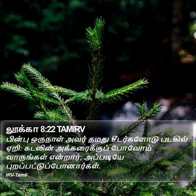 லூக்கா 8:22 TAMIRV Bible Verse Image