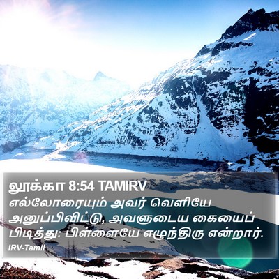 லூக்கா 8:54 TAMIRV Bible Verse Image