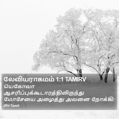 லேவியராகமம் 1:1 TAMIRV Bible Verse Image