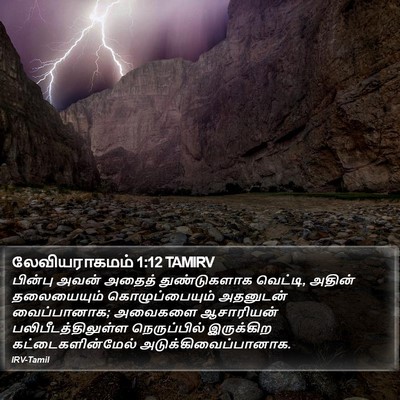 லேவியராகமம் 1:12 TAMIRV Bible Verse Image