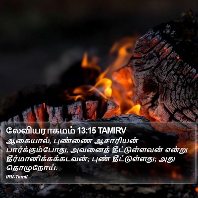 லேவியராகமம் 13:15 TAMIRV Bible Verse Image