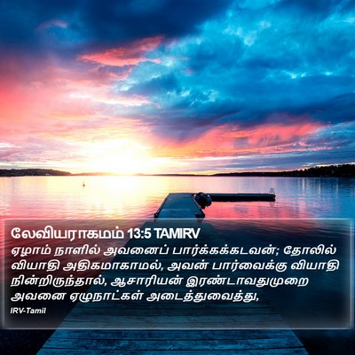 லேவியராகமம் 13:5 TAMIRV Bible Verse Image