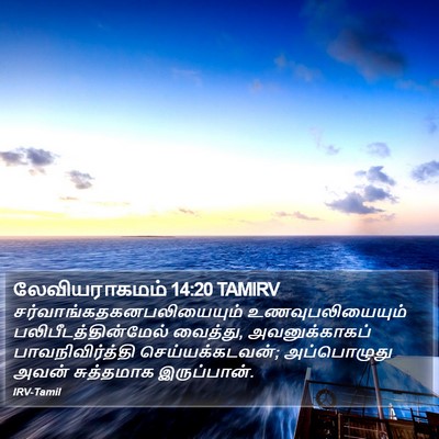 லேவியராகமம் 14:20 TAMIRV Bible Verse Image