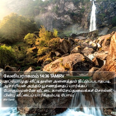 லேவியராகமம் 14:36 TAMIRV Bible Verse Image