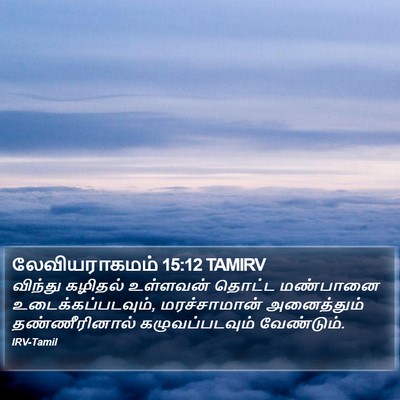 லேவியராகமம் 15:12 TAMIRV Bible Verse Image