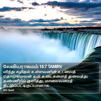 லேவியராகமம் 15:7 TAMIRV Bible Verse Image