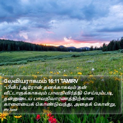 லேவியராகமம் 16:11 TAMIRV Bible Verse Image