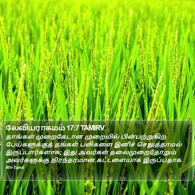 லேவியராகமம் 17:7 TAMIRV Bible Verse Image